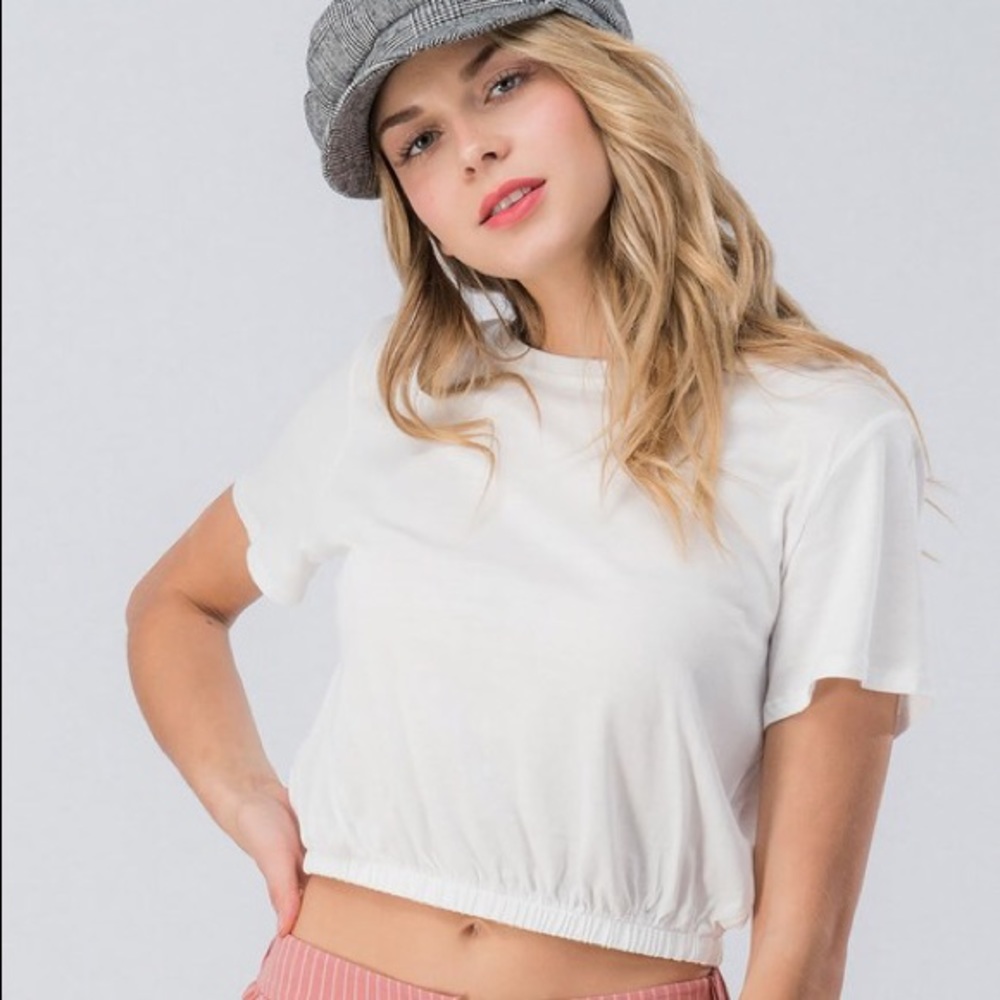 White Crop Top